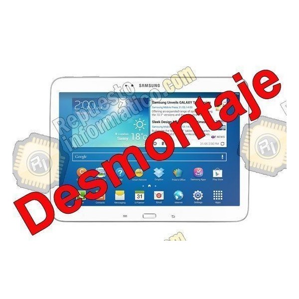 Pantalla (lcd+tactil+marco) Galaxy Tab 3, P5200, P5210 (BLANCO) (DESMONTAJE)