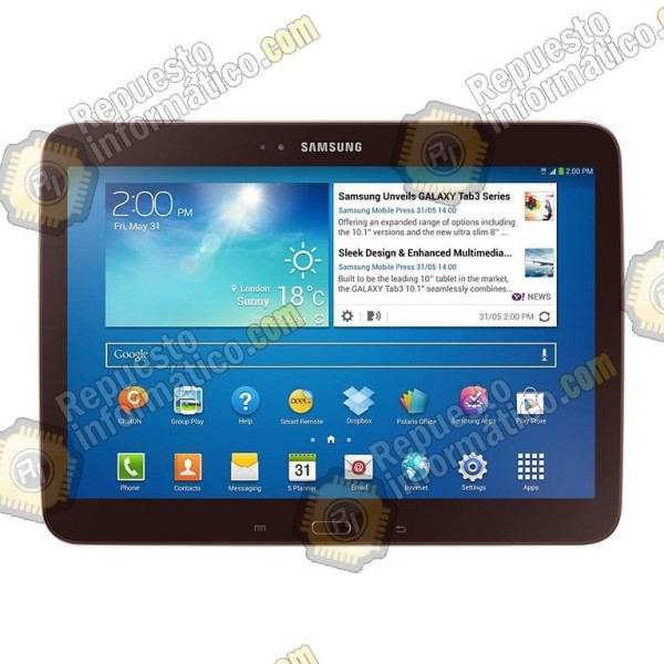 Pantalla Marrón (Lcd + Táctil + Marco) Galaxy Tab 3 10.1 (P5200/P5210) - Directo de Fabrica