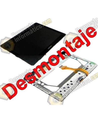 Pantalla (LCD+Tactil+MARCo) GALAXY TAB 2 P5100 (NEGRO) (DESMONTAJE)