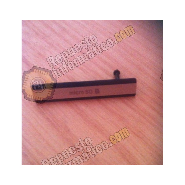 Tapa bandeja MicroSD para Sony Xperia Z2 (GRIS)