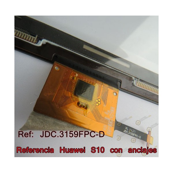 MediaPad s10-201 /231 tactil (S/MARCO) con anclajes