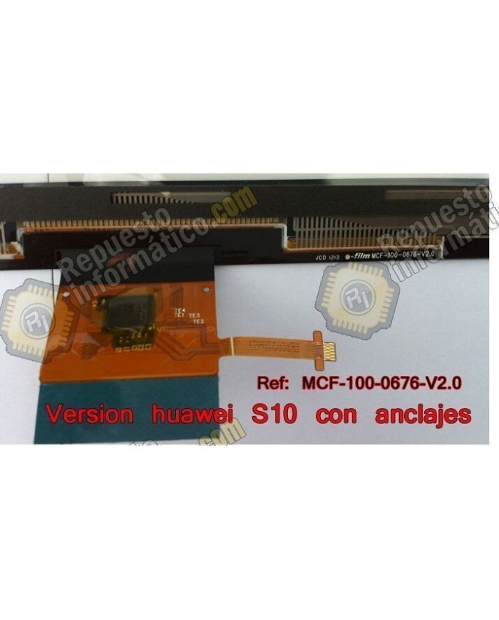 MediaPad s10-201 /231 tactil (S/MARCO) con anclajes