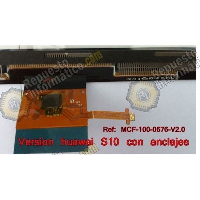 MediaPad s10-201 /231 tactil (S/MARCO) con anclajes