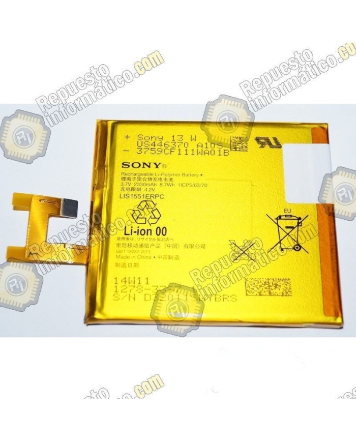 BaterÃ­a Sony Xperia M2 Aqua - dual/E3  XPERIA Z (SWAP)