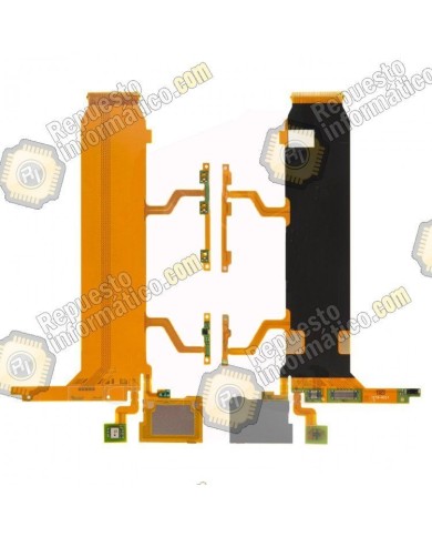 Flex con botones laterales de volumen y micrÃ³fono para Sony Xperia Z Ultra, XL39H, C6802, C6806, C6833, C6843