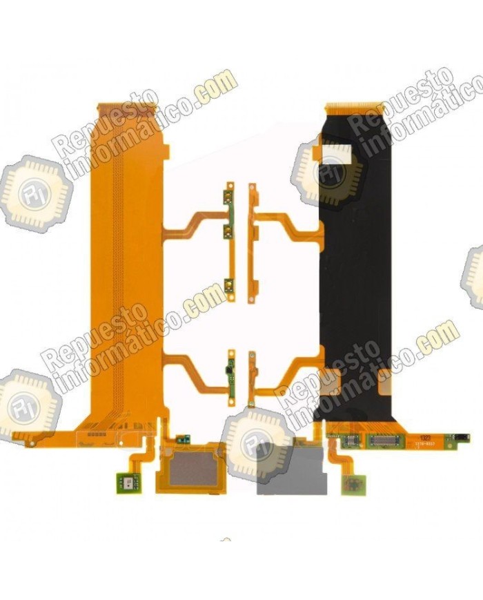 Flex con botones laterales de volumen y micrÃ³fono para Sony Xperia Z Ultra, XL39H, C6802, C6806, C6833, C6843