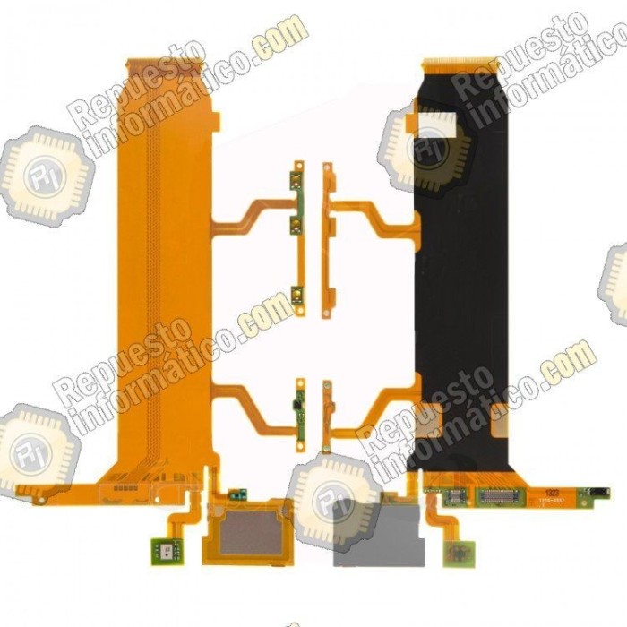Flex con botones laterales de volumen y micrÃ³fono para Sony Xperia Z Ultra, XL39H, C6802, C6806, C6833, C6843