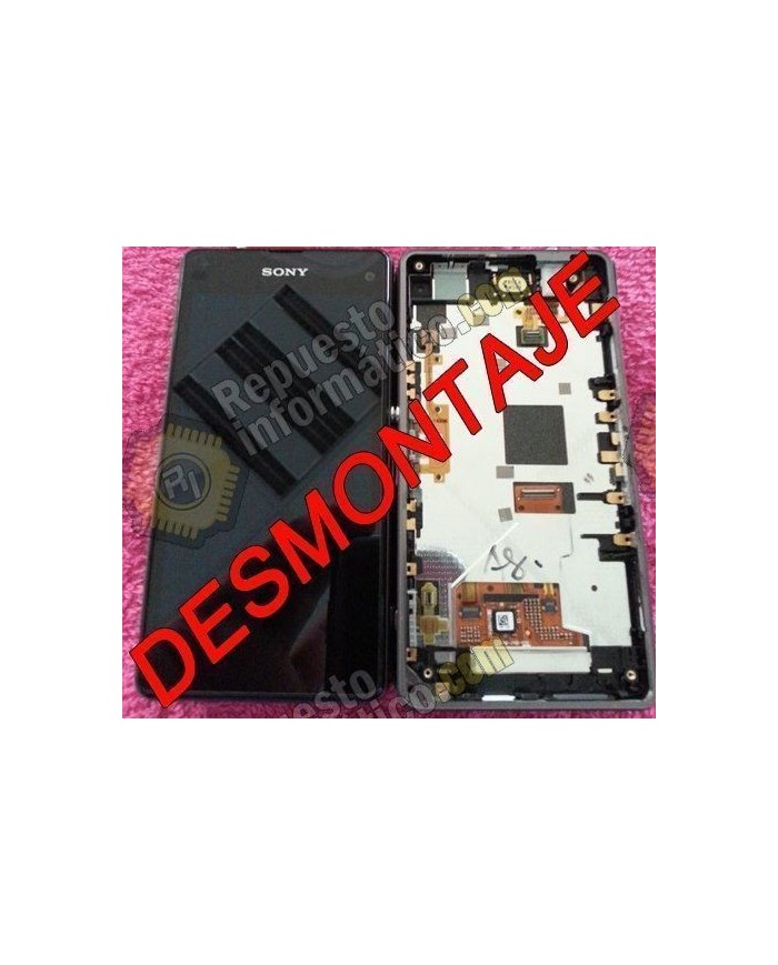 Pantalla (LCD+TACTIL+MARCO) Xperia Z1 Compact (DESMONTAJE) (NEGRO)