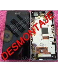 Pantalla (LCD+TACTIL+MARCO) Xperia Z1 Compact (DESMONTAJE) (NEGRO)