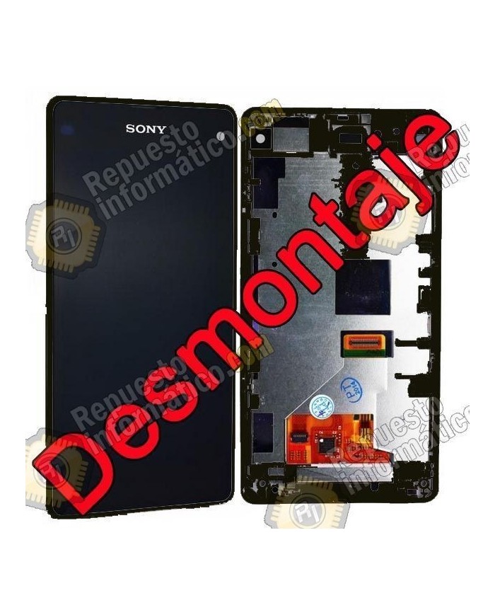 Pantalla (LCD+TACTIL+MARCO) Xperia Z1 Compact (DESMONTAJE) (NEGRO)