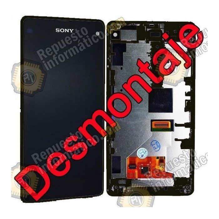 Pantalla (LCD+TACTIL+MARCO) Xperia Z1 Compact (DESMONTAJE) (NEGRO)