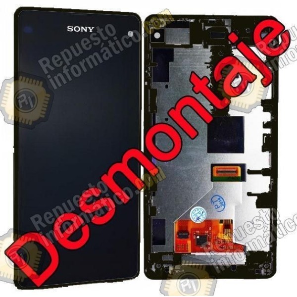 Pantalla (LCD+TACTIL+MARCO) Xperia Z1 Compact (DESMONTAJE) (NEGRO)