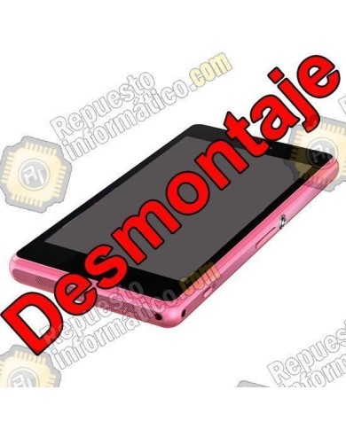 Pantalla (LCD+TACTIL+MARCO) Xperia Z1 Compact (DESMONTAJE) (ROSA)