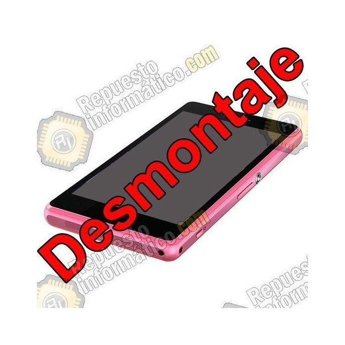 Pantalla (LCD+TACTIL+MARCO) Xperia Z1 Compact (DESMONTAJE) (ROSA)