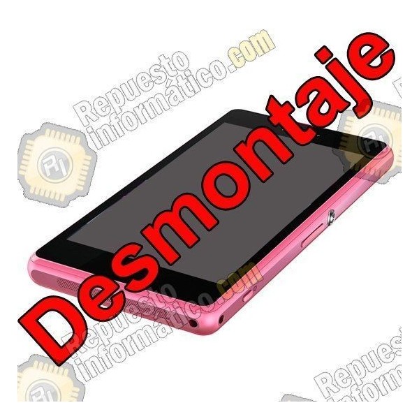 Pantalla (LCD+TACTIL+MARCO) Xperia Z1 Compact (DESMONTAJE) (ROSA)