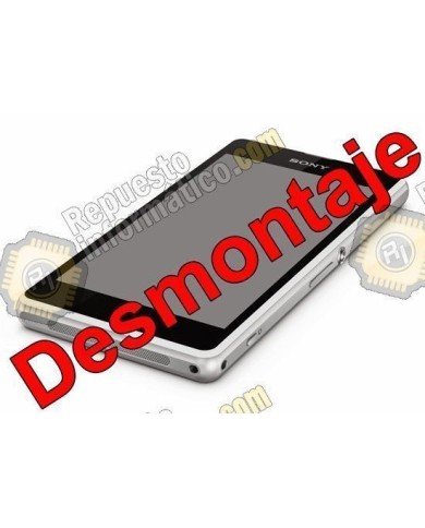 Pantalla (LCD+TACTIL+MARCO) Xperia Z1 Compact (DESMONTAJE) (BLANCO)