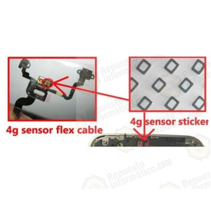 Filtro Completo Sensor Proximidad Sensor Iphone 4G/4S
