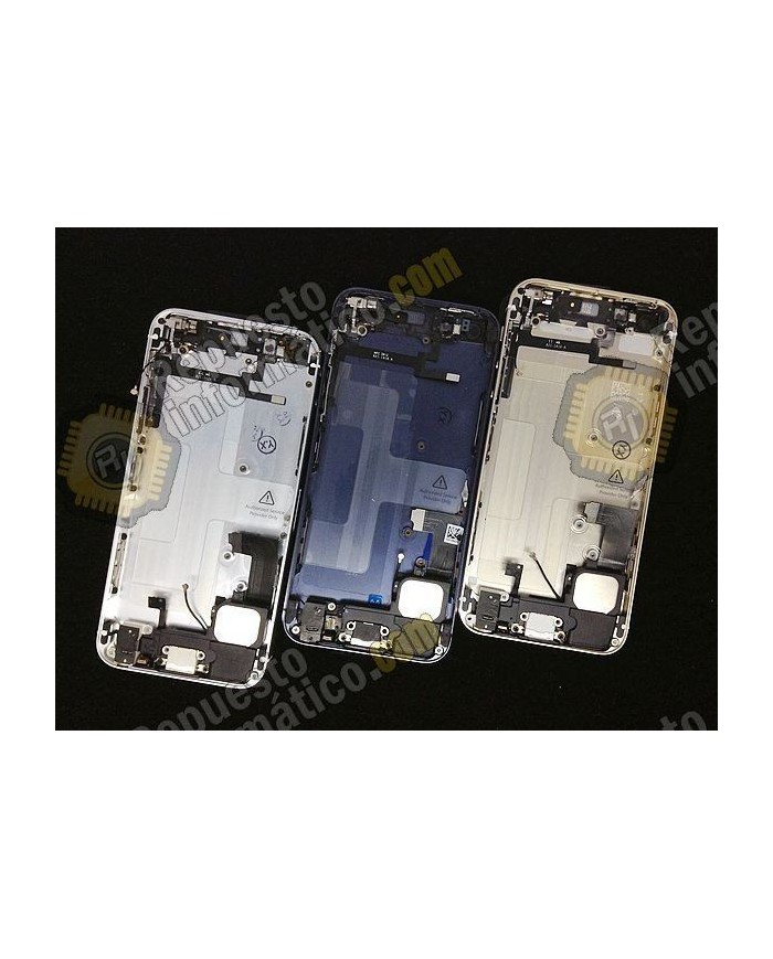Chasis Pre-ensamblado (flex incluidos+soportes metalicos) para Iphone 5S (plata y blanco)