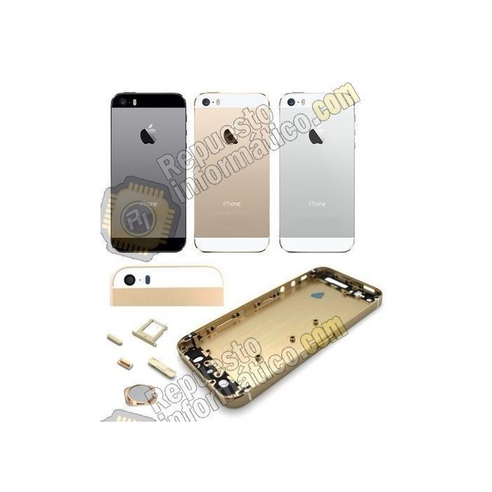 Chasis Pre-ensamblado (flex incluidos+soportes metalicos) para Iphone 5S (dorado)