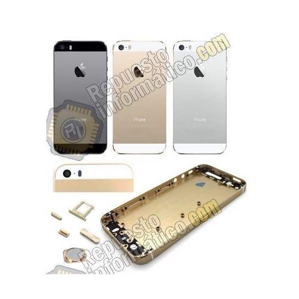 Chasis Pre-ensamblado (flex incluidos+soportes metalicos) para Iphone 5S (dorado)
