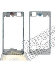 CARCASA INTERMEDIA flexible ORIGINAL Z1C COMPACT BLANCA (Desmontaje)