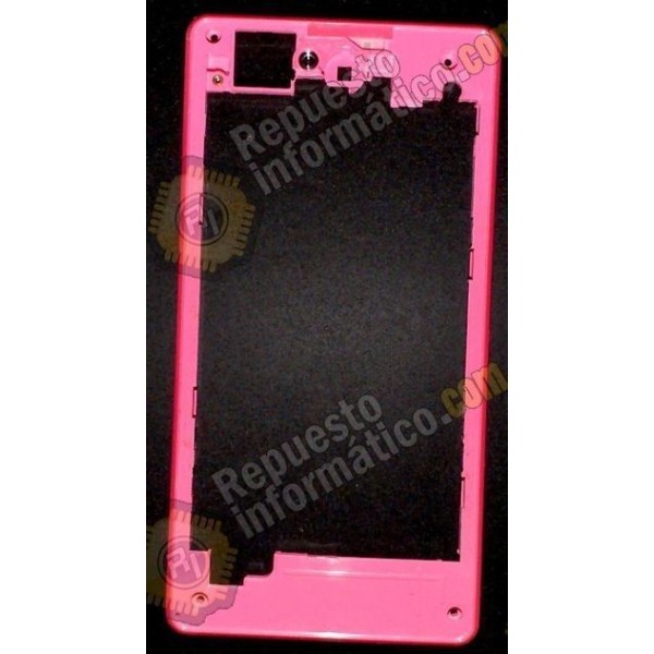 CARCASA INTERMEDIA flexible ORIGINAL Z1C COMPACT ROSA (Desmontaje)
