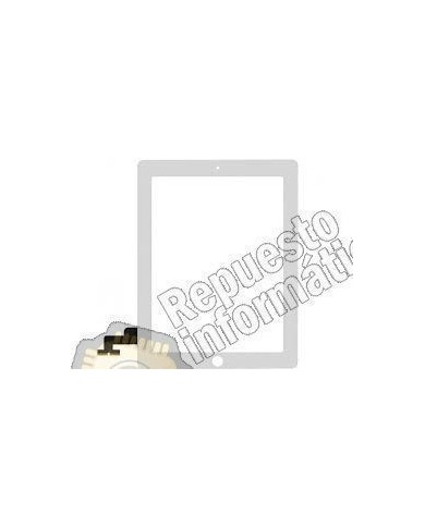 Tactil Ipad 2 Completa con pegatinas y boton home Blanca
