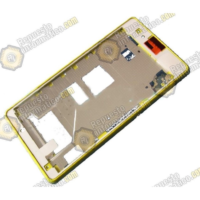 Marco frontal chasis amarillo XPERIA Z1 COMPACT (Desmontaje)