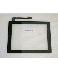 Tactil Completo ipad 3 con boton home y pegatinas Negro