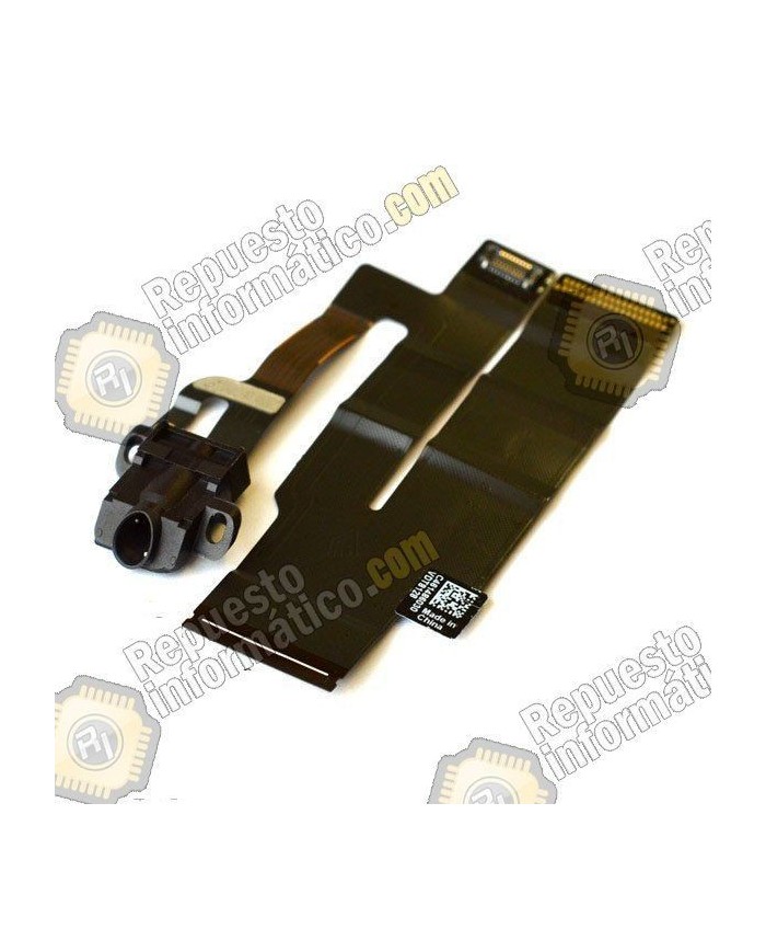 Cable flex con conector de auriculares Jack negro para Apple iPad 3, iPad 4   4G 