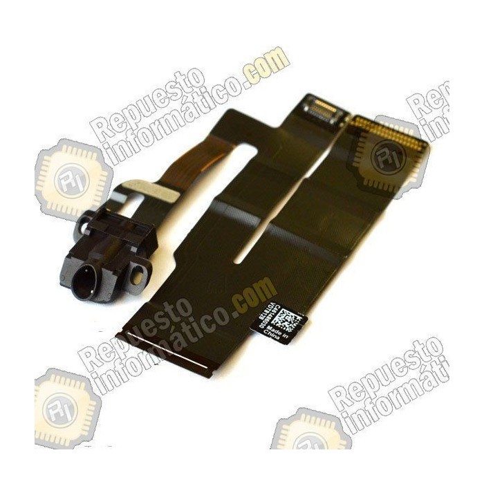 Cable flex con conector de auriculares Jack negro para Apple iPad 3, iPad 4   4G 