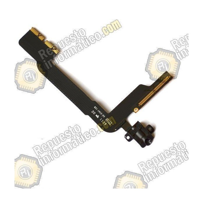 Cable flex con conector de auriculares a la PLACA negro para  iPad 3G/Wifi 