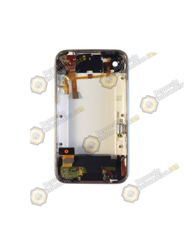 Tapa trasera - chasis iPhone 3G (negra) con componentes