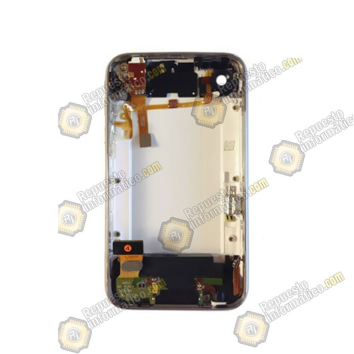 Tapa trasera - chasis iPhone 3G (negra) con componentes
