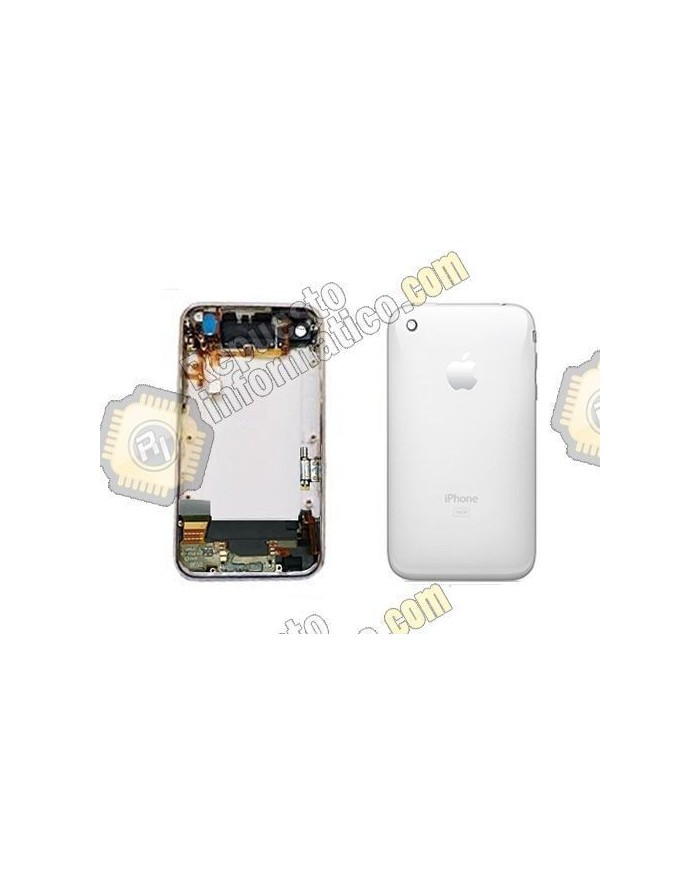 Tapa trasera - chasis iPhone 3G (blanca) con componentes
