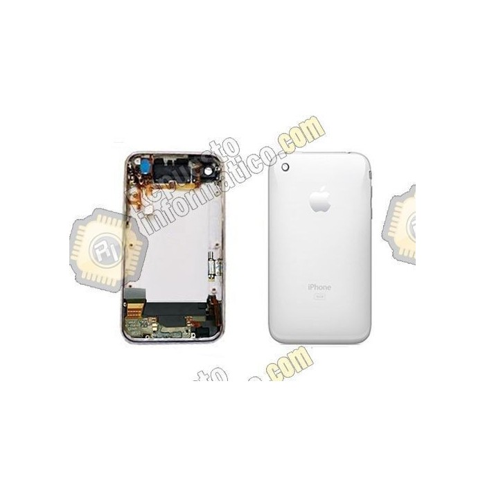 Tapa trasera - chasis iPhone 3G (blanca) con componentes