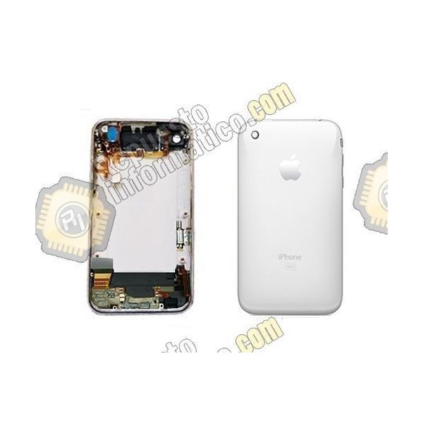 Tapa trasera - chasis iPhone 3G (blanca) con componentes