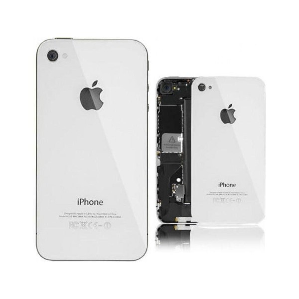 Tapa trasera cristal iPhone 4 blanca
