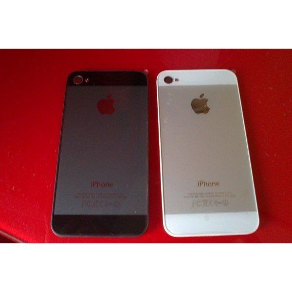 TAPA TRASERA  iPHONE 4 CONVERSIÓN iPHONE 5 NEGRA