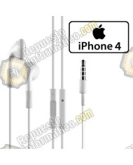 Cascos Auricular moviles Apple iphone 4 (Blanco) (Nuevos)