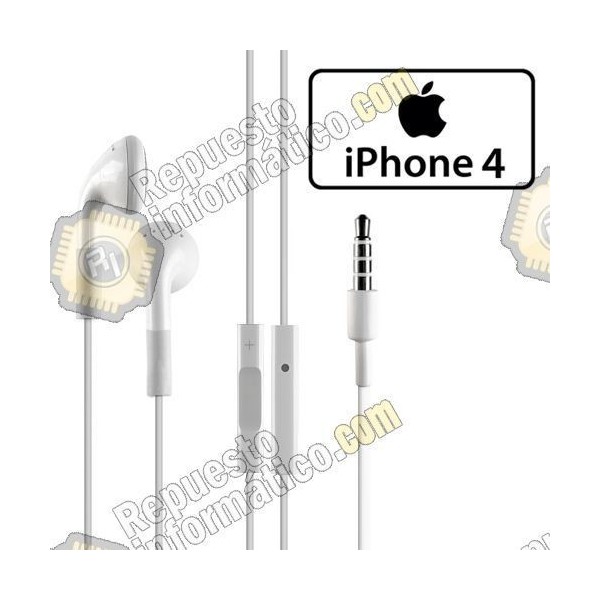 Cascos Auricular moviles Apple iphone 4 (Blanco) (Nuevos)