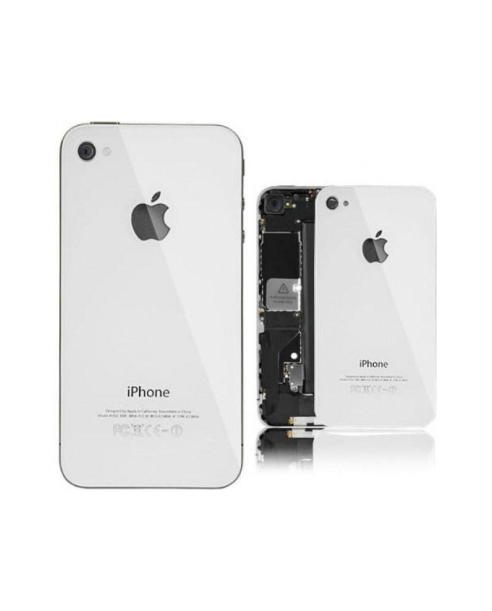 Tapa trasera cristal iPhone 4 blanca Original