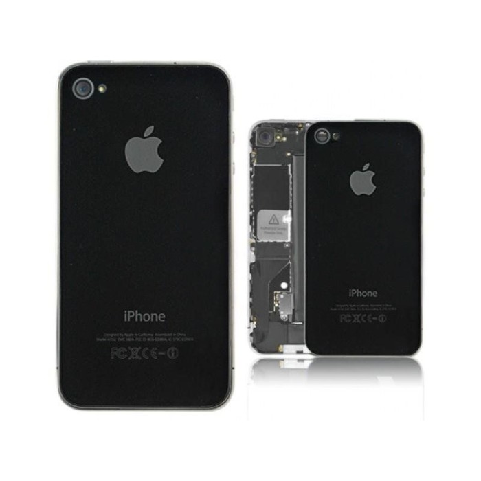 Tapa Trasera cristal iPhone 4S Negro