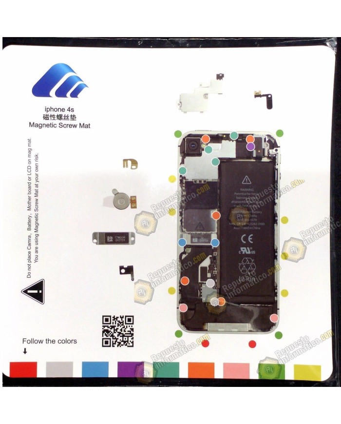 Alfombrilla de apoyo Imantada para iPhone 4S