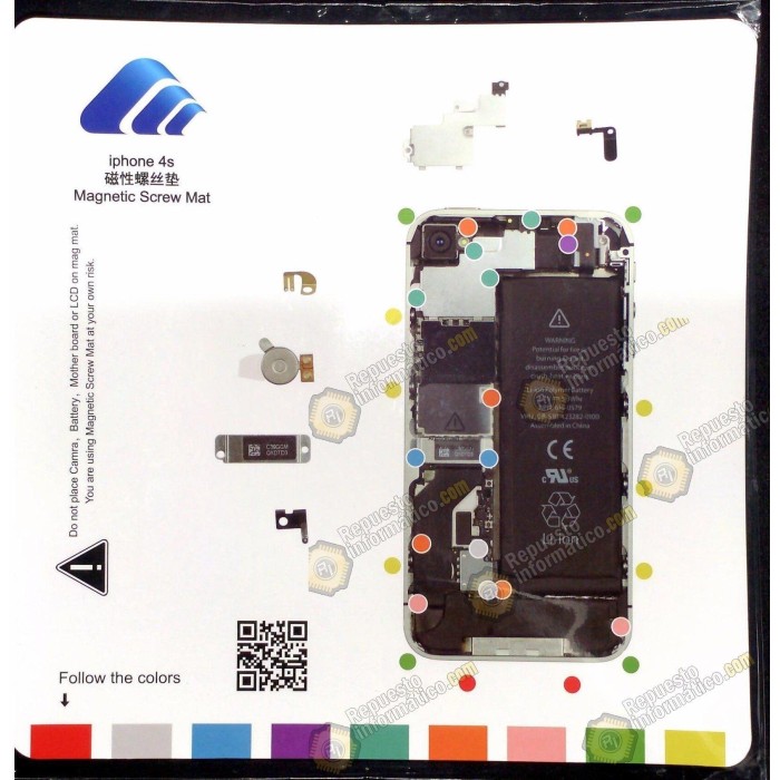 Alfombrilla de apoyo Imantada para iPhone 4S