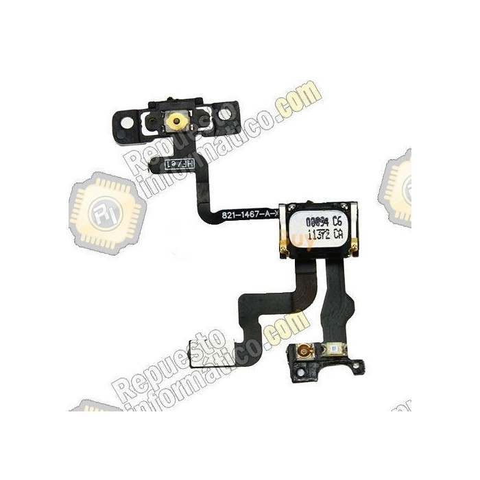 Flex de sensor + power + auricular iPhone 4S 