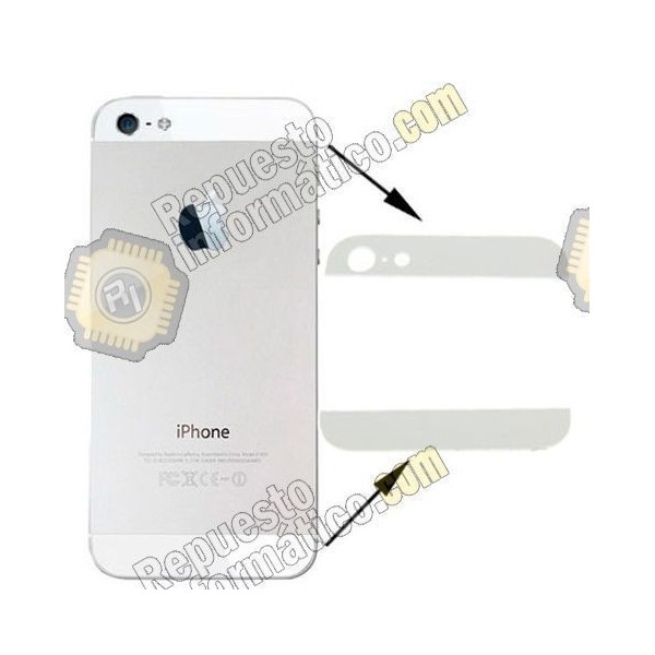 Carcasa embellecedor superior e inferior blanca iPhone 5