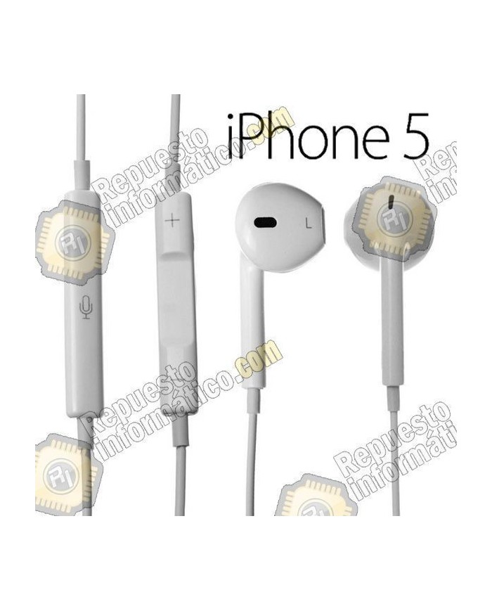 Cascos Auricular moviles Apple iphone 5 (Blanco) (Nuevos)