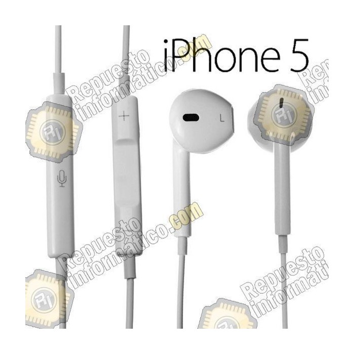 Cascos Auricular moviles Apple iphone 5 (Blanco) (Nuevos)