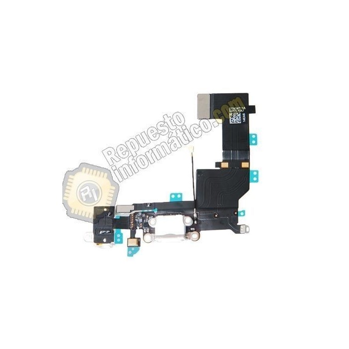 Flex conector de carga y accesorios  iPhone 5S blanco
